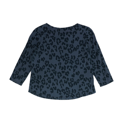 Charcoal Animal Print Blouse