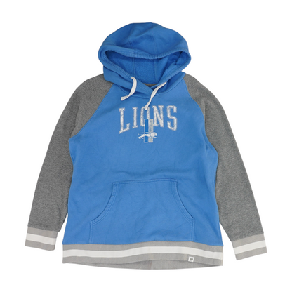 Blue Detroit Lions Color Block Hoodie Pullover
