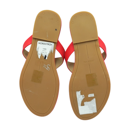 Red Flat Sandals