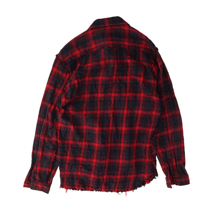 Red Plaid Flannel Button Down