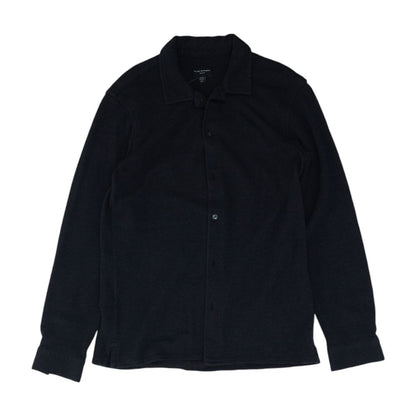 Charcoal Solid Long Sleeve Button Down
