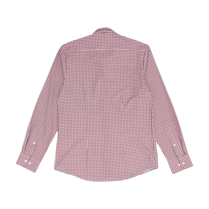 Red Check Long Sleeve Button Down