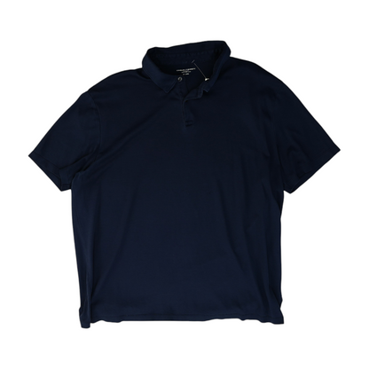 Navy Solid Short Sleeve Polo