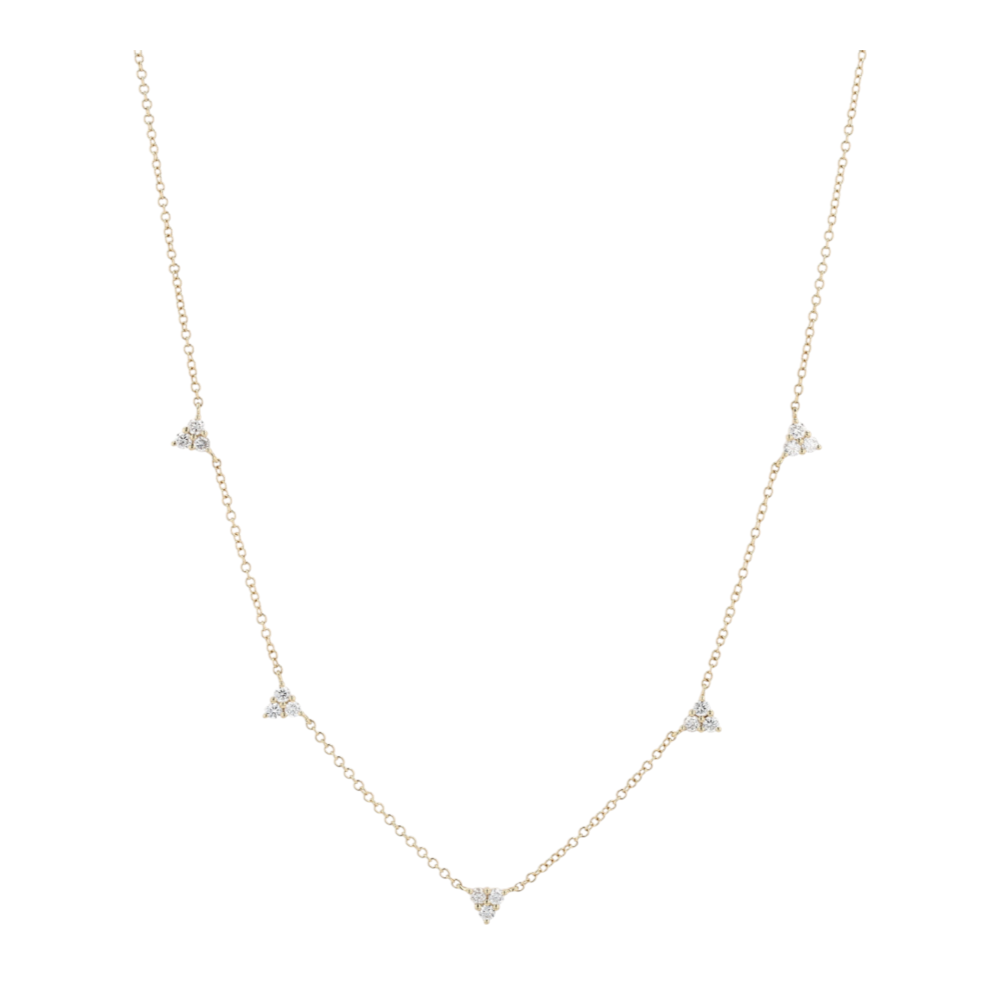 3/8 ctw 14K Yellow Gold Diamond Pendant Necklace