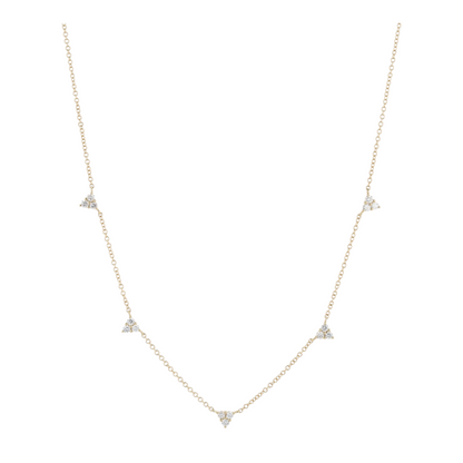 3/8 ctw 14K Yellow Gold Diamond Pendant Necklace