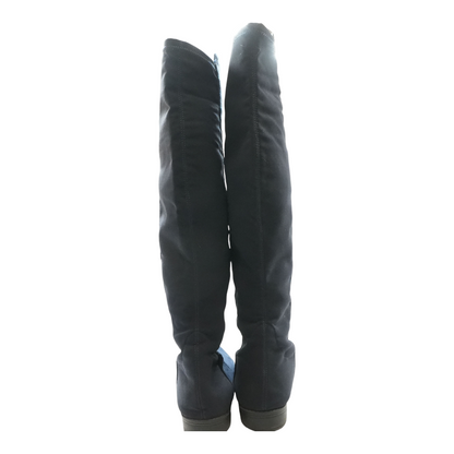 Navy Knee-High Boots