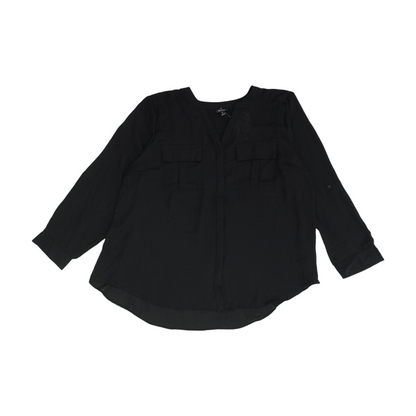 Black Plus Button Down