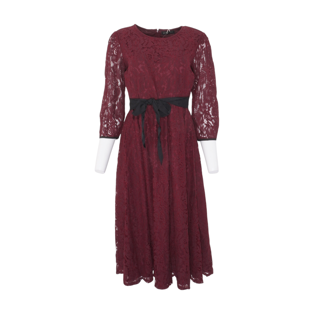Burgundy Midi Dress