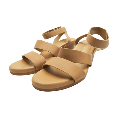Tan Wedged Sandals