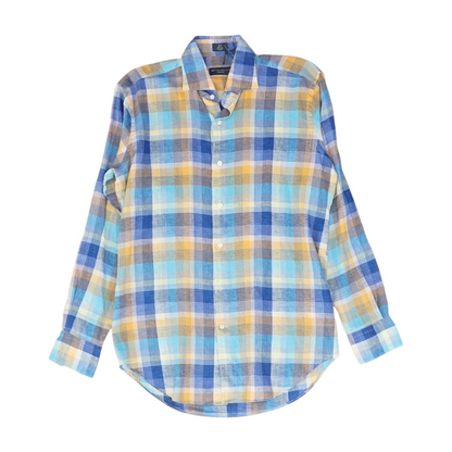 Multi Plaid Long Sleeve Button Down