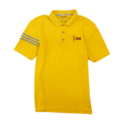 Yellow Arizona State Sun Devils Solid Short Sleeve Polo