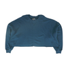 Teal Solid Sweatshirt Pullover
