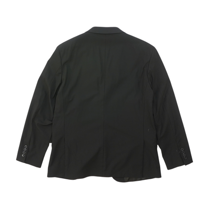 Black Solid Suit Jacket