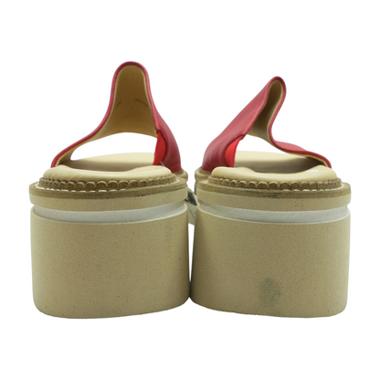Red Flat Sandals