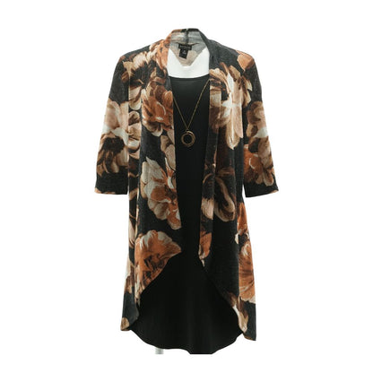 Black Floral Mini Dress