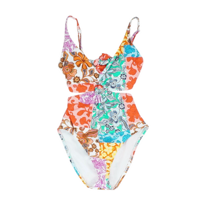 Multi Floral One-Piece