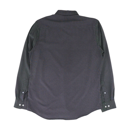 Black Polka Dot Long Sleeve Button Down