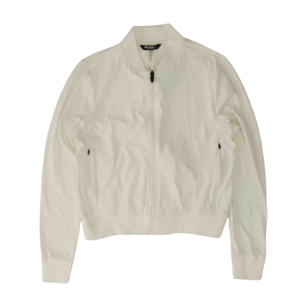White Solid Active Jacket