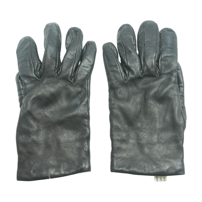 Black Leather Gloves