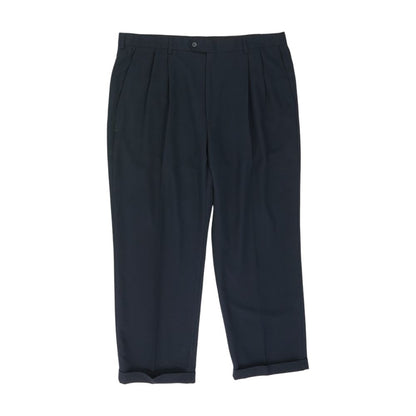Navy Solid Dress Pants