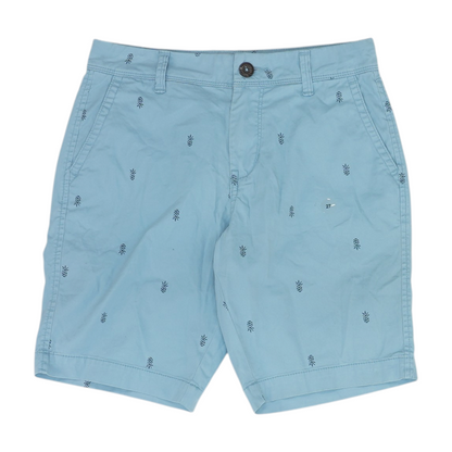 Blue Graphic Chino Shorts