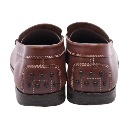 Brown Leather Moccasin Penny Loafers