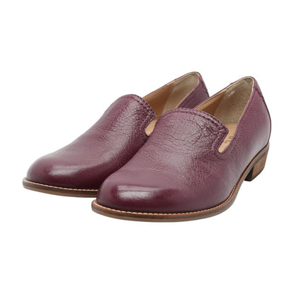 Maroon Loafer Flats