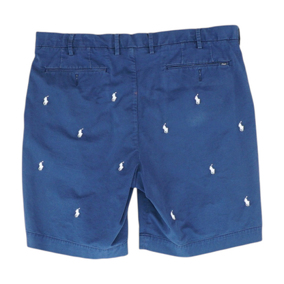 Navy Print Chino Shorts