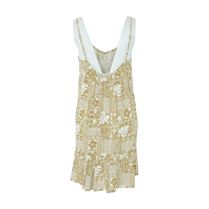 Tan Graphic Mini Dress