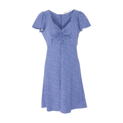 Blue Floral Mini Dress