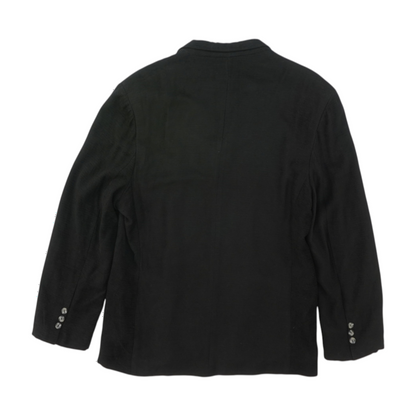 Vintage Black Solid Blazer