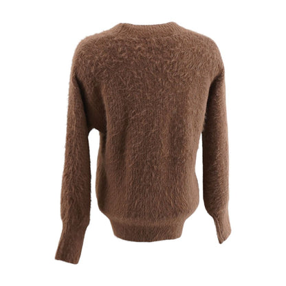 Mauve Solid Cardigan Sweater