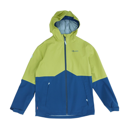 Green Color Block Rain Jacket