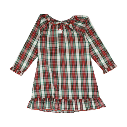 Red Plaid Gown