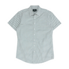 White Floral Short Sleeve Button Down