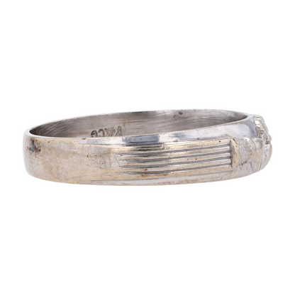 14K White Gold Band