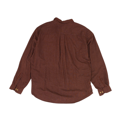 Red Plaid Long Sleeve Button Down