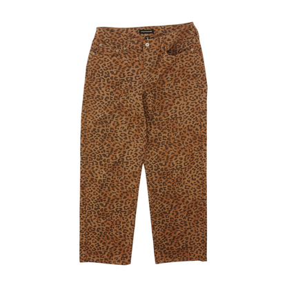 Brown Animal Print Jeans