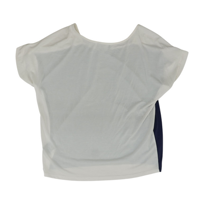 Navy Color Block Blouse
