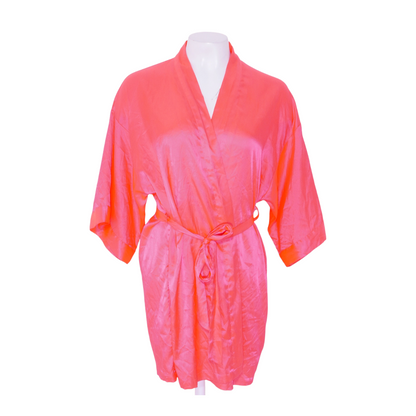 Neon Pink Solid Robe