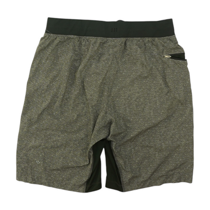 Gray Chevron Active Shorts
