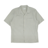 Gray Print Short Sleeve Button Down