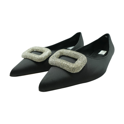 Black Slip-On Flats