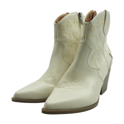 Ivory Western Boots