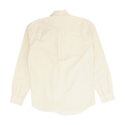 Peach Solid Long Sleeve Button Down