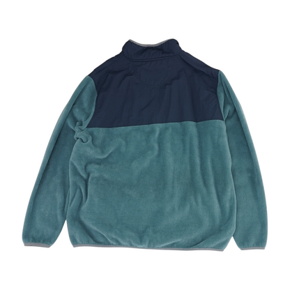 Blue Color Block 1/4 Zip Pullover
