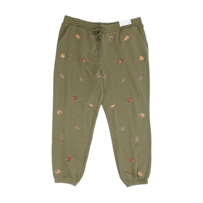 Olive Print Regular Pants