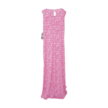Pink Floral Maxi Dress