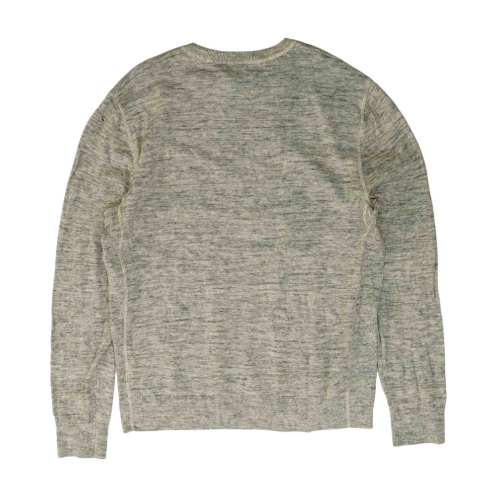 Gray Solid Pullover Sweater