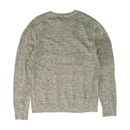 Gray Solid Pullover Sweater